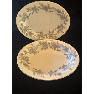Wedgwood Ashford Pair 9" oval bowls Bone china England
